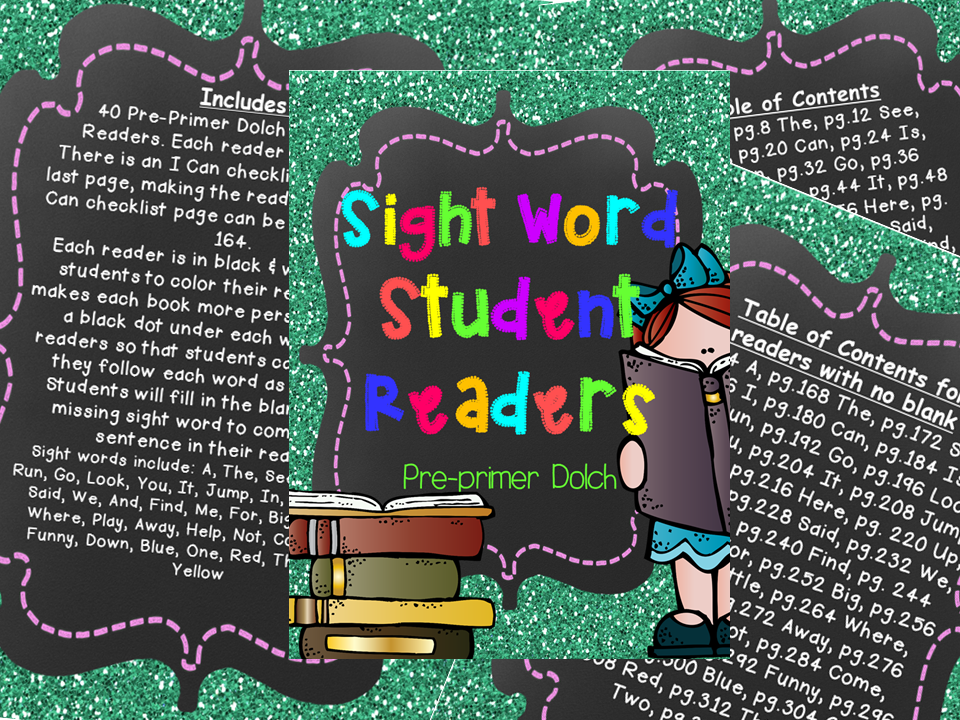 http://www.teacherspayteachers.com/Product/Sight-Word-Readers-PrePrimer-Dolch-611127