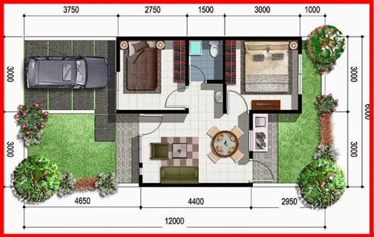 Model Rumah  Minimalis Type  36  72  Raden SEO