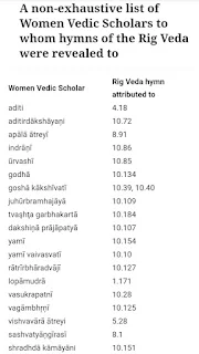 Madhava Samhita on Parashara Smriti says Yopanayanam krutwa pashcad vivaham karoti sa brahmavadini | tathaiva ya prathamata upanayanam krutwa sadya eva vivaham vidhaya tato vedamadhite sa sadyovadhuh    योपनायणं कृत्वा पशकद विवाहं करोती सा ब्रह्मवादिनी |  तथाैव या प्रथमाता उपनयनं कृत्वा सद्य एव विवाहं विद्या ततो वेदमधिते सा सद्योवधू This means -    She who studies Vedas after upanayana and then gets married is brahmavadini, she who gets married immediately after upanayana and then studies Vedas is sadyovadhu.  This goes on to show that women were eligible to both the sacred threading ceremony as well as the Vedic studies in ancient times. This also means that women are also eligible to Gayatri Upadesha and to learn the Gayatri Mantra, because any person who has gone through the Yajnopavitam ceremony is eligible for Gayatri Upadesha.   So, denying the women rights to study vedic knowledge, to Yajnopavitam Sanskara and Gayatri Upadesha is un-Vedic. In the Vedas there is not a single reference which denies the women these rights.   Shri Madhvacharya in his Mahabharata Tatparya   Nirnaya, describes the scholarly nature of Draupadi, the wife of Pandavas.   Women should study the Vedas like Krishna (Draupadi).   Even women Scholars got the name of - Rishika.   All the Vedic hymns were actually revealed to different Vedic scholars, which is why we find each Vedic hymn attributed to a particular Rishi. Now what is interesting to note is that, there are many Vedic hymns attributed to Rishikas (female Vedic scholars). In Rig Veda alone there are around 30 women vedic scholars (Rishikas) to whom different hymns have been attributed to.   Now obviously, it would be naive to say that women cannot study the Vedas, while there are hymns in the Vedas which were revealed to women sages!