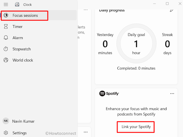 Fix Link your Spotify not working on Clock Focus Session in Windows 11