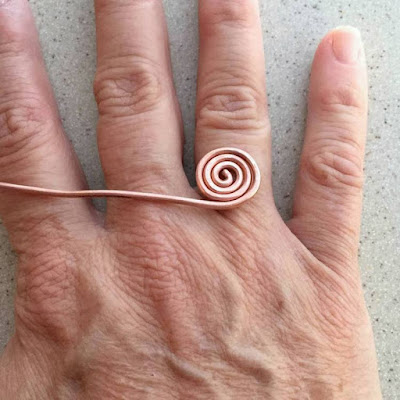 domed spiral wire ring free tutorial - Lisa Yang's Jewelry Blog
