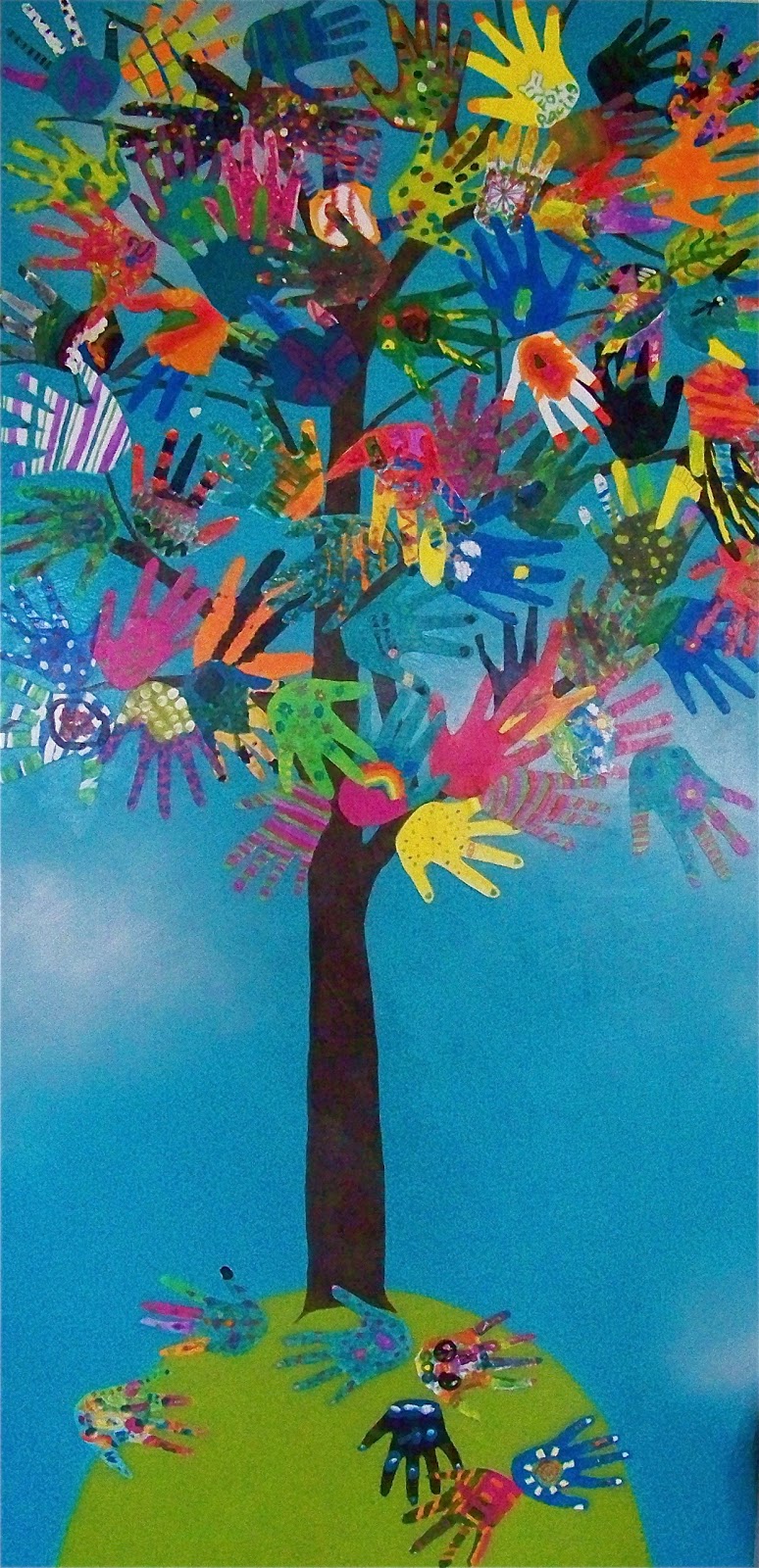 the HAND TREE -Hand Art- 4rth grade