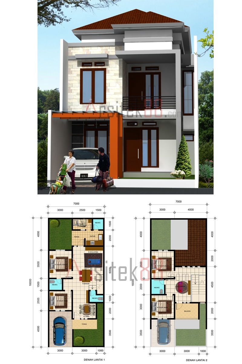 50 Desain Rumah Minimalis Luas Tanah 100m Sisi Rumah Minimalis