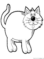 Cat Printable Kids Coloring Pages