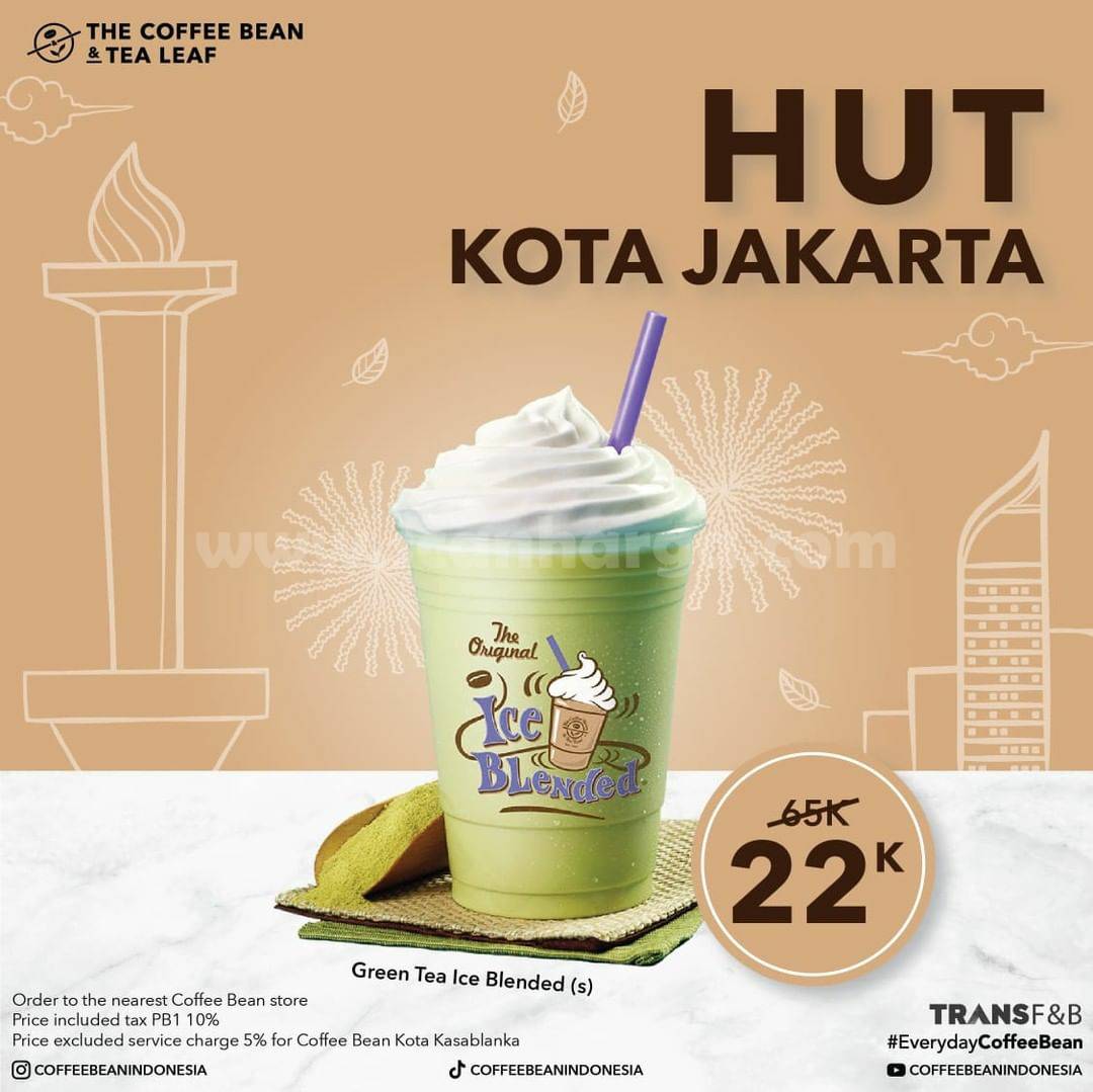 Promo The Coffee Bean HUT DKI JAKARTA