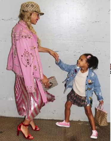 Image result for Beyonce and Blue Ivy serving mother/daughter goals in new photos