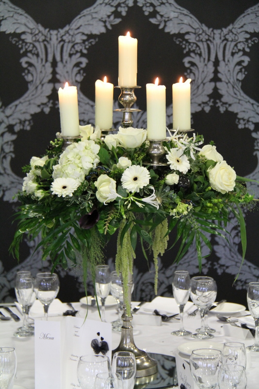 Flower Design Events The Fabulous Black White Wedding Day of Alistair 
