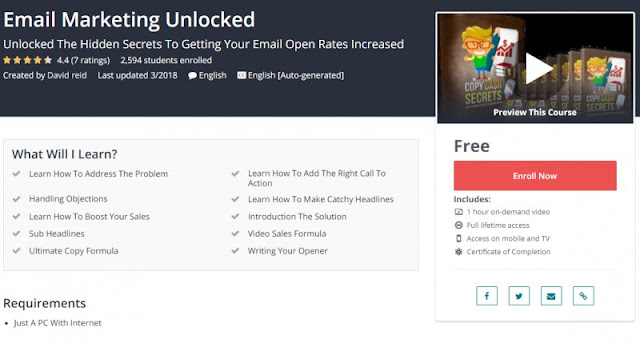 [100% Free] Email Marketing Unlocked