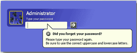 hack password administrator windows xp