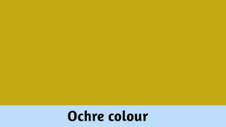 Ochre colour