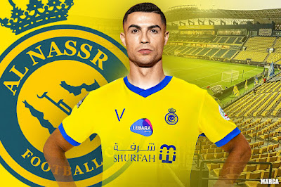 Immagine che rappresenta Cristiano Ronaldo nella presentazione all’Al-Nasr