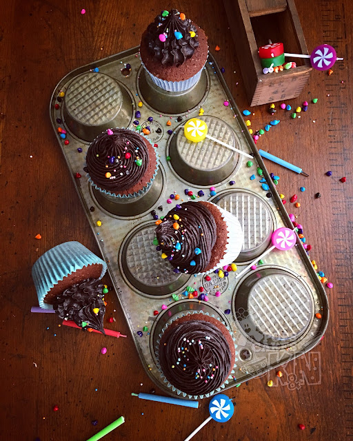 cupcakes de chocolate 