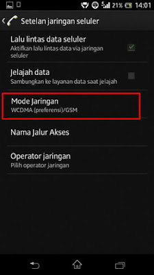 Cara Mengubah Sinyal Edge Menjadi 3G HSDPA di Android