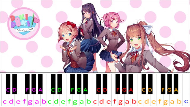 My Confession (Doki Doki Literature Club!) Piano / Keyboard Easy Letter Notes for Beginners