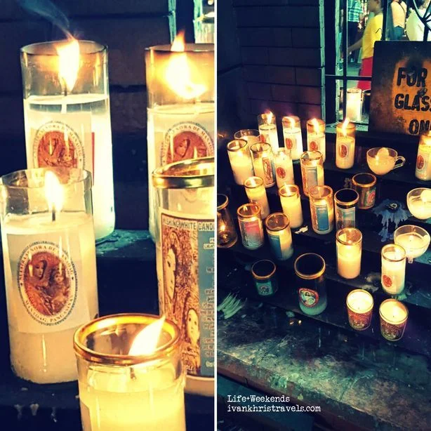 Candles at Our Lady of Manaoag Church