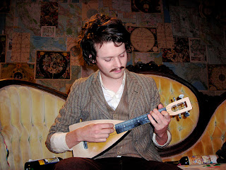 Zach Condon with ukulele