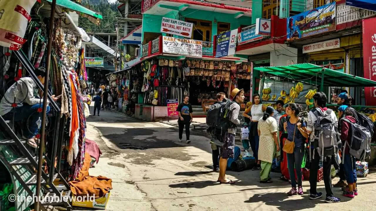 Kasol market, Plenty of budget-friendly options are available for accommodation