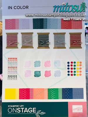 2019-2020 In Color Collection NEW Stampin' Up! Products #onstage2019 Display Board from Mitosu Crafts UK