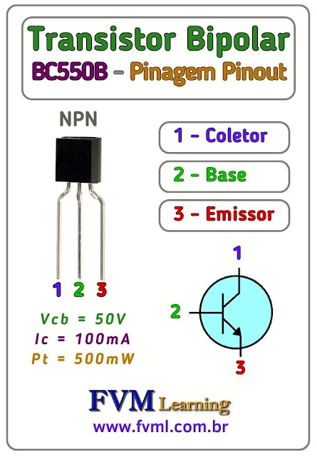 Datasheet-Pinagem-Pinout-transistor-npn-BC550B-Características-Substituição-fvml