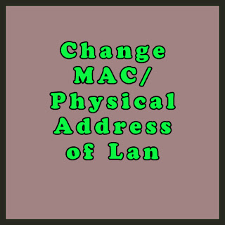 Change Mac Address of Network