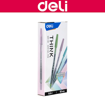 Pulpen DELI 0.5mm Hitam (WQ8C-BK)