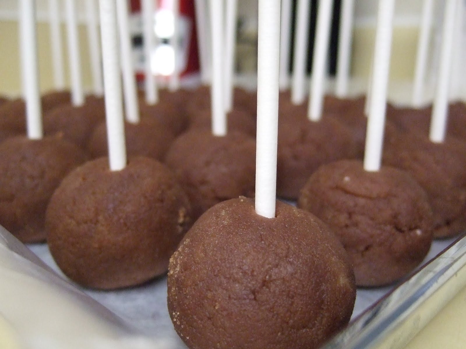 creative cake pops after the pops have cooled for a bit, melt some candy melt, dip and 