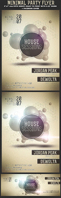  Minimal Party Flyer Template