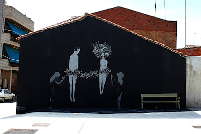 spain graffiti, art mural