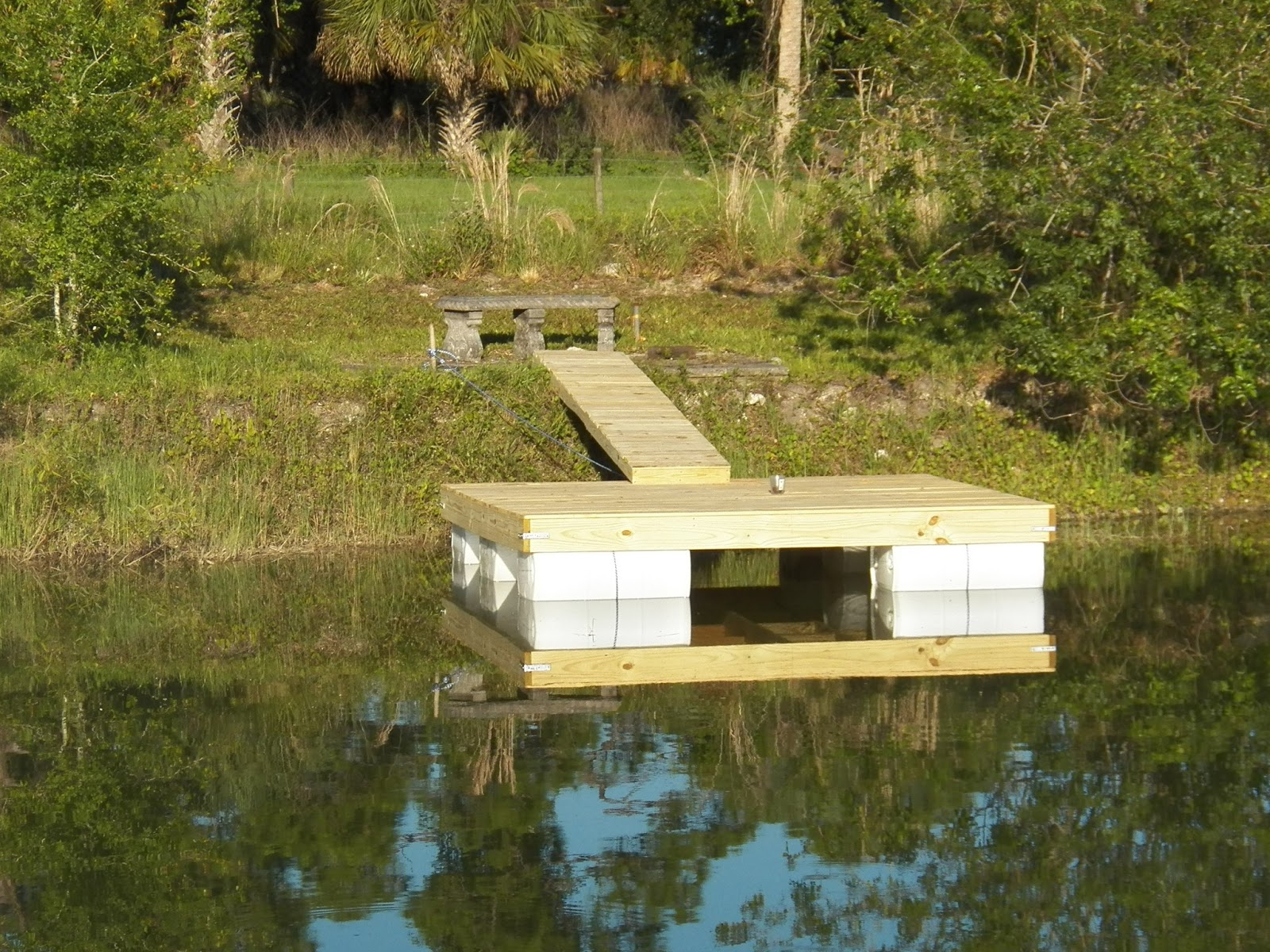 My Backyard: We Built our own Floating Dock