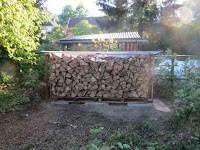 firewood, shed, filled up