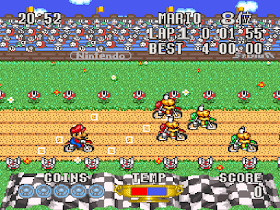 Excitebike: BunBun Mario Battle Stadium SNES