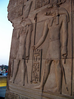 Wall relief at Kom Ombo