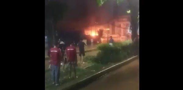 SPBU Shell Di Daan Mogot Terbakar Hebat