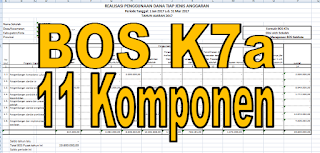 cetak bos k7a 11 komponen bos