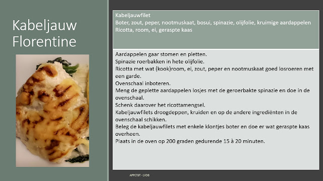 Receptfiche kabelauw Florentine