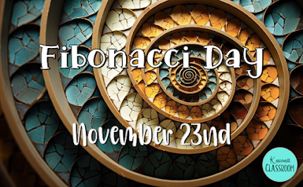 Fibonacci Day: November 23 (AI generated Fibonacci spiral)