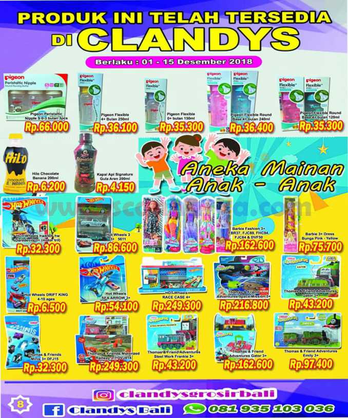 Katalog Promo CLANDYS Mart Dan Grosir 16 31 Desember 