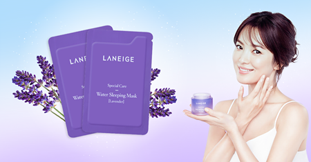 FREE Laneige Water Sleeping Ma   sk (Lavender) 4ml Sample