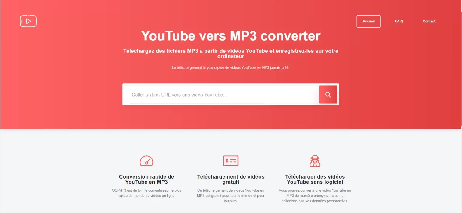 GO-MP3 convertisseur est très simple