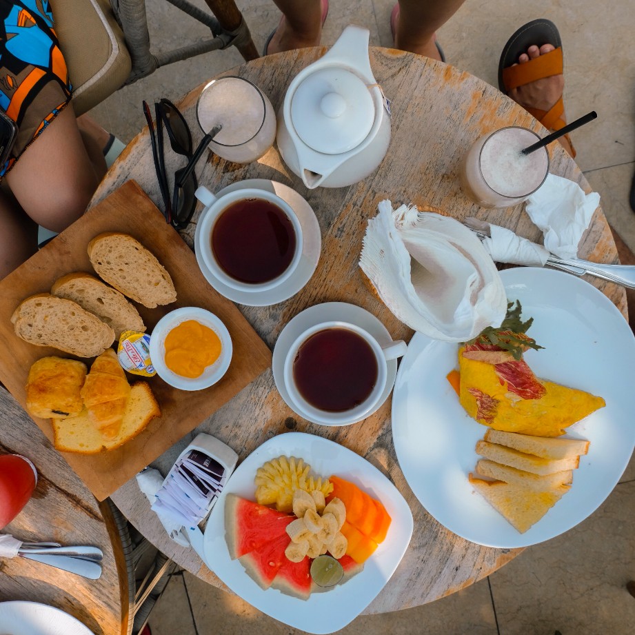 menu sarapan di la joya II biubiu bali