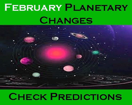 Which planets will change zodiac in February