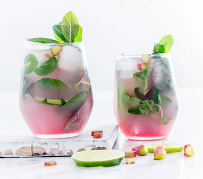 Rhubarb Mojito #drink