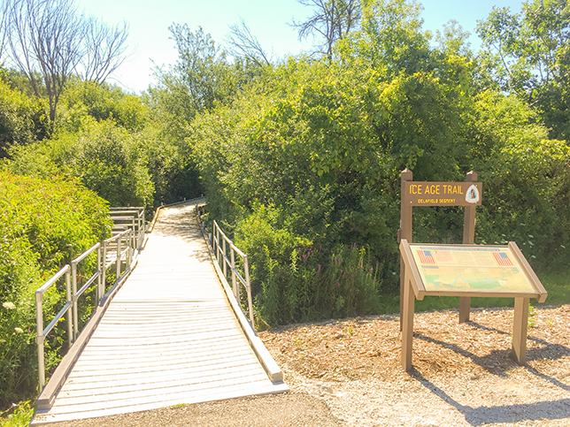 Ice Age Trail and Veterans Memorial Riverwalk in Delafield WI