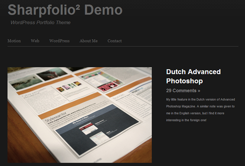 sharpfolio theme