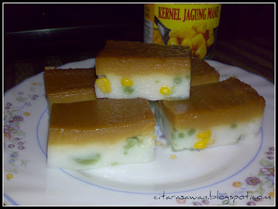 Kuih Talam Cendol Jagung Manis ~ Resepi Terbaik