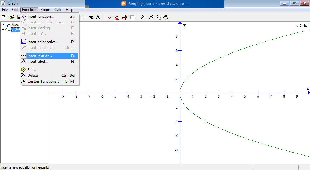 Jurnal Matematika: Melukis Grafik dengan Software Graph 4.3