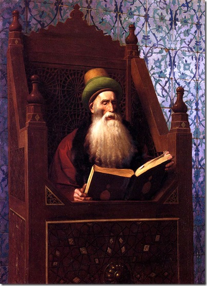 Jean-Leon Gerome - Muftí leyendo en su atril de oración