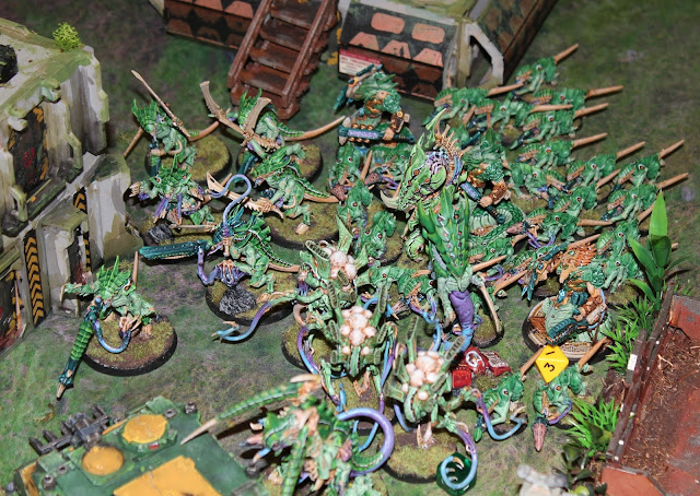 Warhammer 40k battle report - Chapter Approved 2019 - Eternal War -  Tactical Ascension - 1500 points - Tyranids vs Mantis Warriors