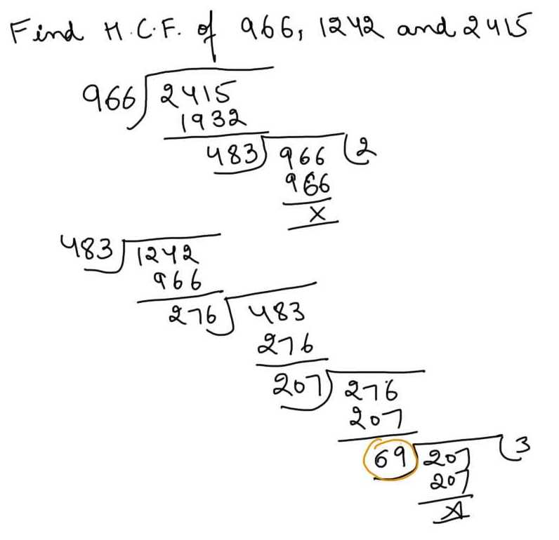 How to find HCF Example