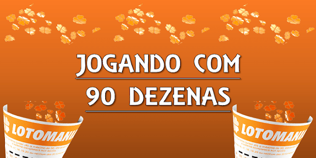 Jogando com 90 dezenas na lotomania em apenas 6 jogos